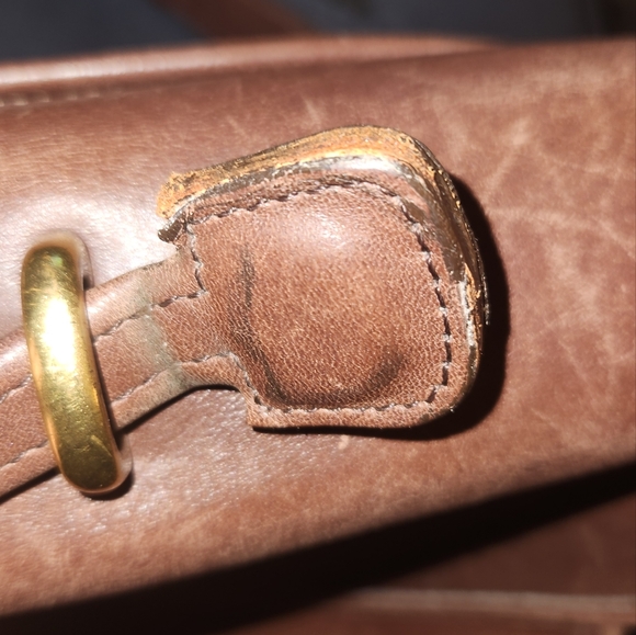 Coach Vintage Brn Leather Messenger Bag Briefcase Gold Hardware G9Z-5265, 15x11 - Picture 6 of 13